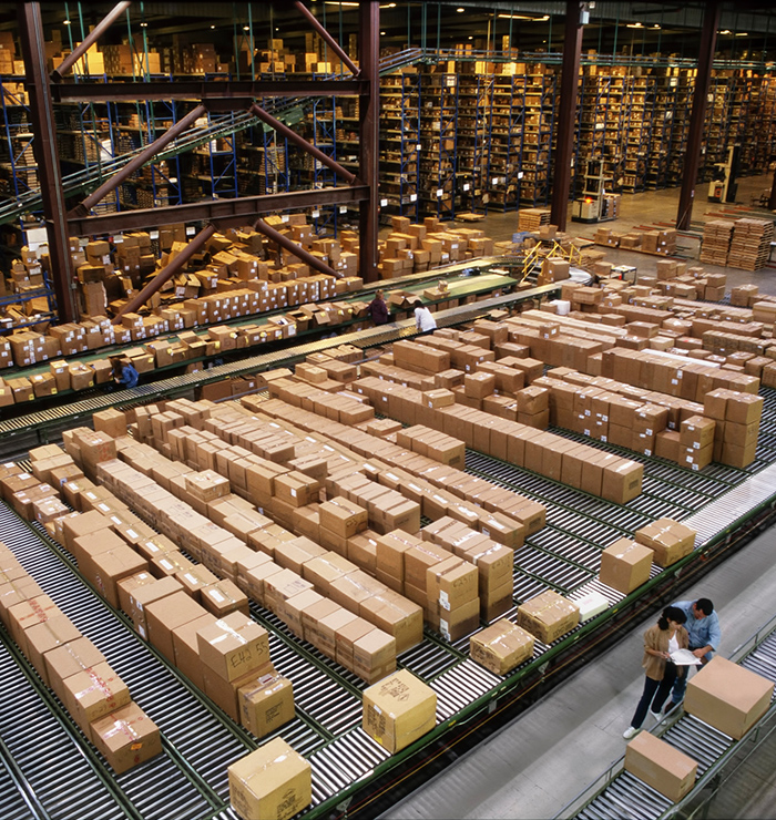 Shipping Express Logistics team and warehouse